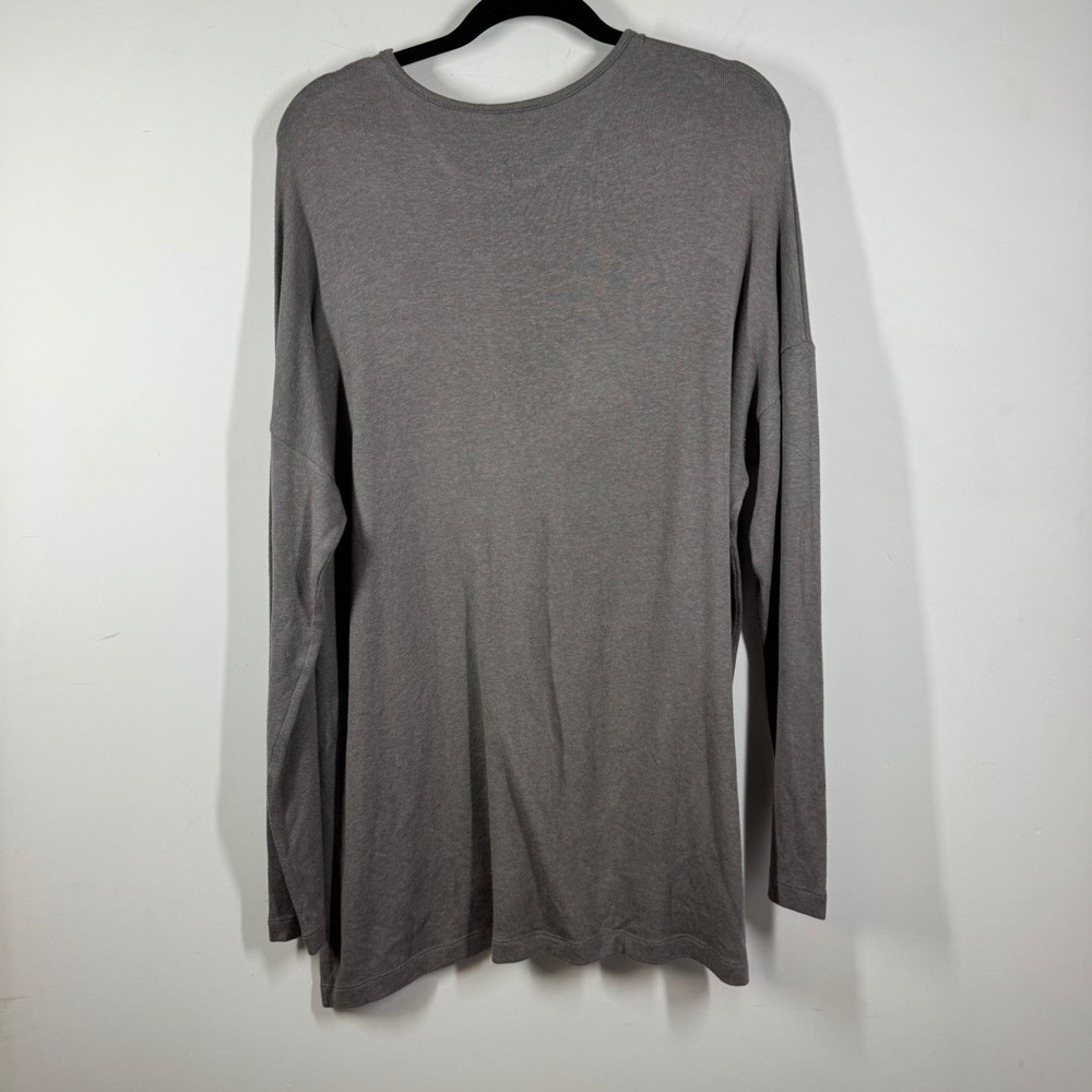 Lost in Layers Taupe Long Sleeve Tunic Top Size S/M Relaxed Fit Comfy Summer - Picture 7 of 15